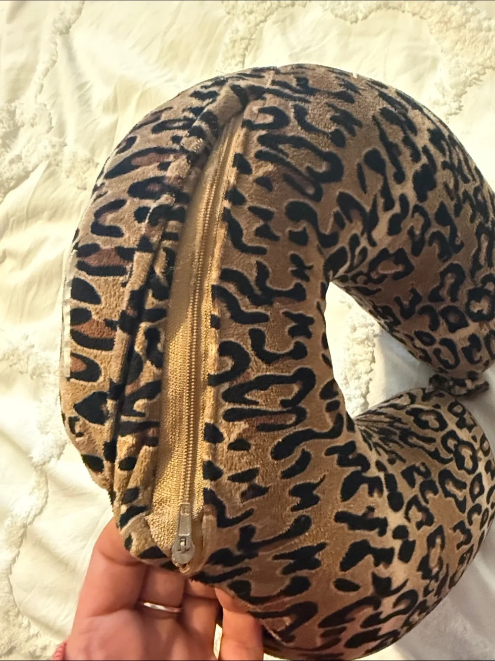 Source Unknown Leopard Print Neck Pillow - Brown & Black